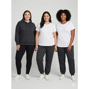 Fruit of the Loom Sweatshirt & Sweatpants Lot of 3 Grey XL 16/18 Athletic Lounge